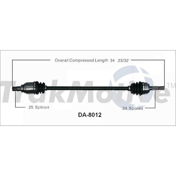 Surtrack Axle Cv Axle Shaft, Da-8012 DA-8012 - main
